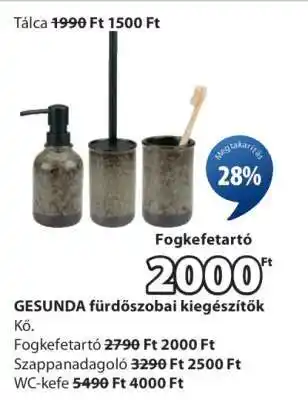 JYSK GESUNDA fürdőszobai kiegészítők ajánlat