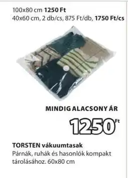 JYSK TORSTEN vákuumtasak ajánlat