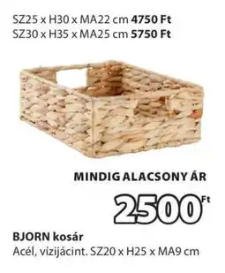 JYSK BJORN kosár ajánlat
