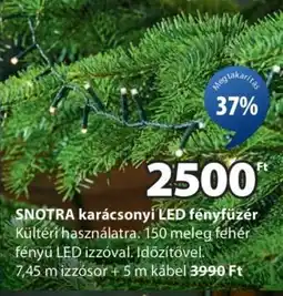 JYSK SNOTRA karácsonyi LED fényfüzér ajánlat