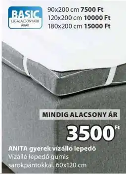 JYSK ANITA gyerek vízálló lepedő ajánlat