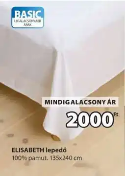 JYSK ELISABETH lepedő ajánlat