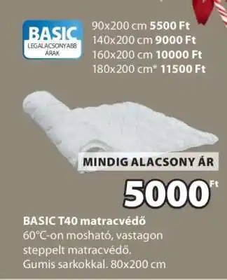 JYSK BASIC T40 matracvédő ajánlat