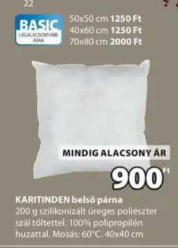 JYSK KARITINDEN belső párna ajánlat
