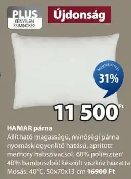 JYSK HAMAR párna ajánlat