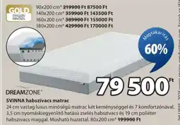 JYSK DREAMZONE SVINNA habszivacs matrac ajánlat