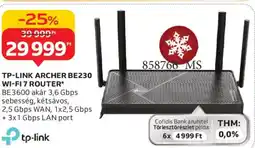 Auchan Tp-link archer be230 wi-fi 7 router ajánlat