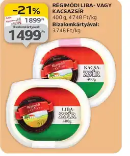 Auchan RÉGIMDI LIBA- VAGY KACSASZÍR ajánlat