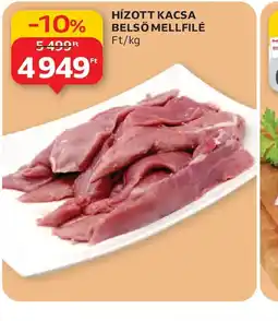 Auchan HÍZOTT KACSA BELSŐ MELLFILÉ ajánlat