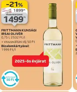 Auchan FRITTMANN KUNSÁGI IRSAI OLIVÉR ajánlat