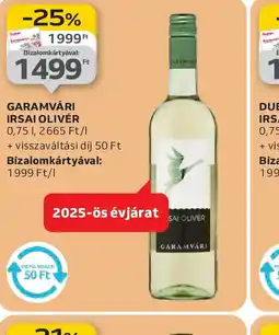 Auchan GARAMVÁRI IRSAI OLIVÉR ajánlat
