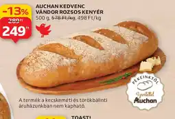 Auchan AUCHAN KEDVENC VÁNDOR ROZSOS KENYÉR ajánlat