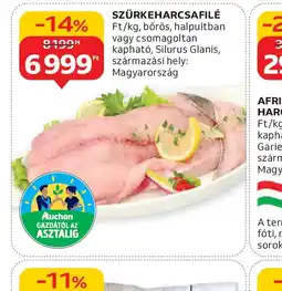 Auchan SZÜRKEHARCSAFILÉ ajánlat