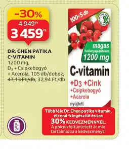 Auchan DR. CHEN PATIKA C-VITAMIN ajánlat