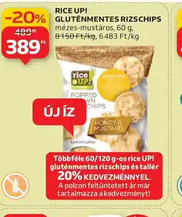 Auchan RICE UP! GLUTÉNMENTES RIZSCHIPS ajánlat