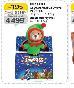 Auchan SMARTIES CSOKOLÁDÉ CSOMAG PLÜSSEL ajánlat