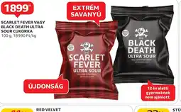 Auchan SCARLET FEVER VAGY BLACK DEATH ULTRA SOUR CUKORKA ajánlat