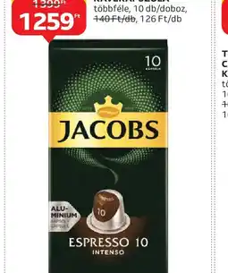 Auchan JACOBS NESPRESSO KOMPATIBILIS KÁVÉKAPSZULA ajánlat