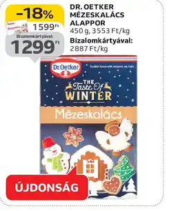 Auchan DR. OETKER MÉZESKALÁCS ALAPPOR ajánlat