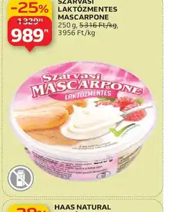 Auchan SZARVASI LAKTZMENTES MASCARPONE ajánlat