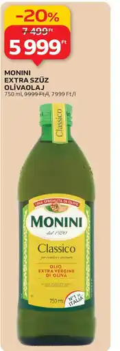 Auchan MONINI EXTRA SZŰZ OLÍVAOLAJ ajánlat