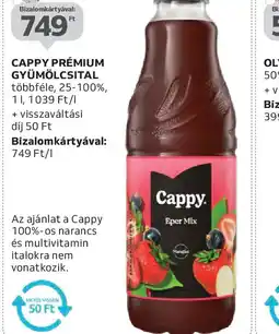 Auchan CAPPY PRÉMIUM GYÜMÖLCSITAL ajánlat