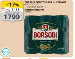 Auchan BORSODI DOBOZOS SÖR MULTIPACK ajánlat