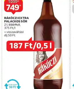 Auchan RÁKCZI EXTRA PALACKOS SÖR ajánlat