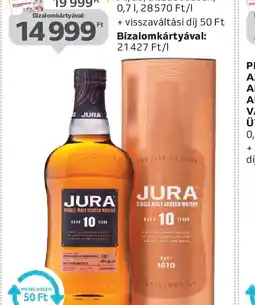 Auchan JURA 10 ÉVES SINGLE MALT WHISKY ajánlat
