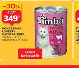 Auchan MONGE SIMBA KONZERV MACSKAELEDEL ajánlat