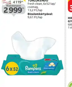 Auchan PAMPERS NEDVES TÖRLŐKENDŐ ajánlat