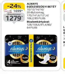 Auchan ALWAYS EGÉSZSÉGÜGYI BETÉT ajánlat