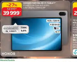Auchan HONOR PAD X8A WI-FI TABLET ajánlat