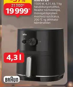 Auchan BRAUN HF3000 AIRFRYER ajánlat