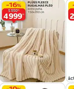 Auchan PLÜSS FLEECE RUGALMAS PLÉD ajánlat