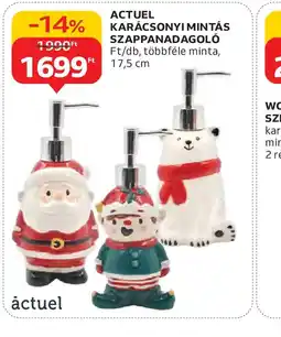Auchan ACTUEL KARÁCSONYI MINTÁS SZAPPANADAGOL ajánlat