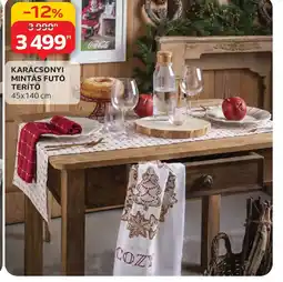 Auchan KARÁCSONYI MINTÁS FUT TERÍTŐ ajánlat