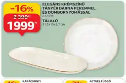 Auchan ELEGÁNS KRÉMSZÍNŰ TÁNYÉR ÉS TÁLAL ajánlat