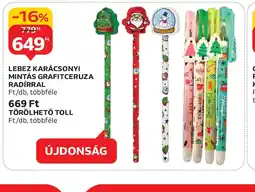 Auchan LEBEZ KARÁCSONYI MINTÁS GRAFITCERUZA ajánlat