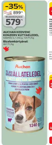 Auchan AUCHAN KEDVENC KONZERV KUTYAELEDEL ajánlat