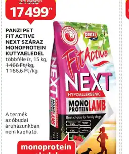 Auchan PANZI PET FIT ACTIVE NEXT SZÁRAZ MONOPROTEIN KUTYAELEDEL ajánlat