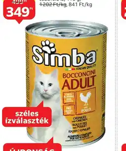 Auchan MONGE SIMBA KONZERV MACSKAELEDEL ajánlat