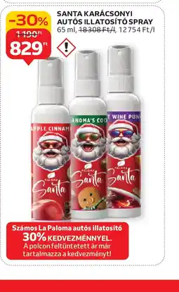 Auchan SANTA KARÁCSONYI AUTS ILLATOSÍT SPRAY ajánlat