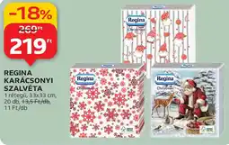 Auchan Regina karácsonyi szalvéta ajánlat