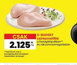 Spar S-BUDGET csirkemellfilé ajánlat