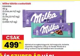 Spar Milka táblás csokoládé ajánlat
