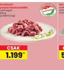 Spar Kockázott pulyka felsőcombfilé ajánlat