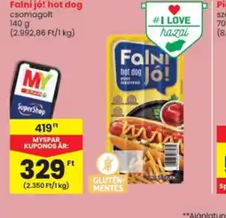 Spar FALNI J! hot dog ajánlat