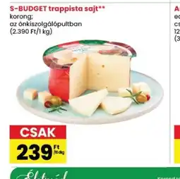 Spar S-BUDGET trappista sajt ajánlat
