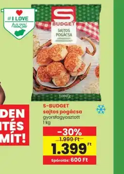 Spar S-BUDGET sajtos pogácsa ajánlat